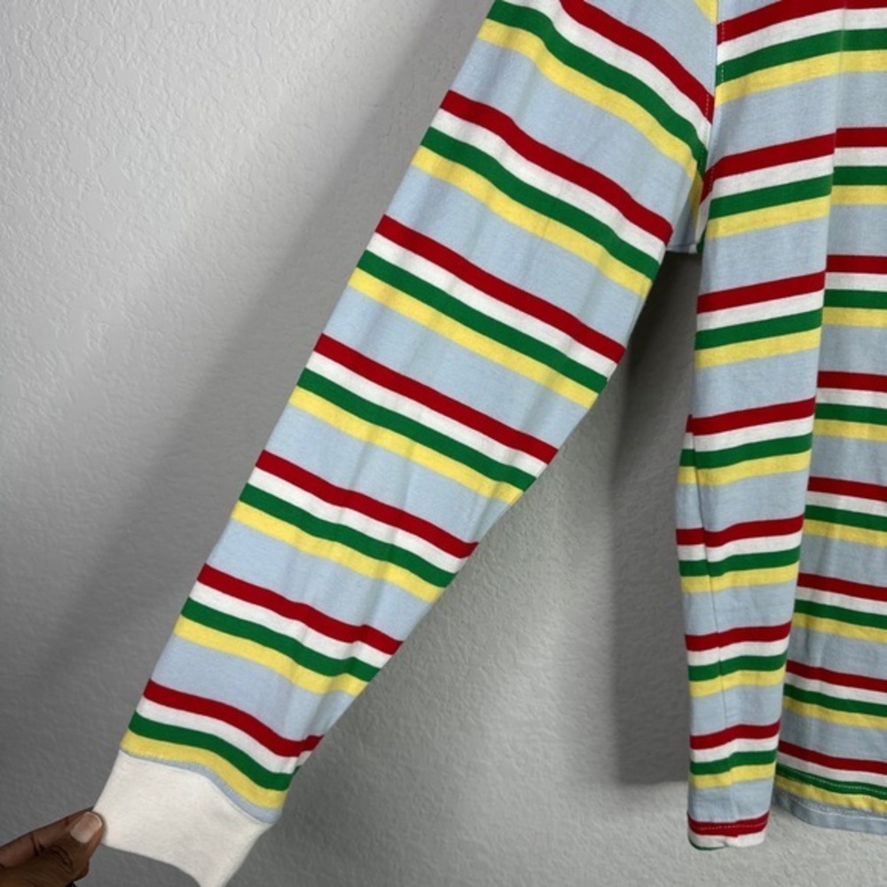 Empyre Shirt Mens Small Multicolor Striped Long Sleeve Retro Pullover Casual - Picture 4 of 7